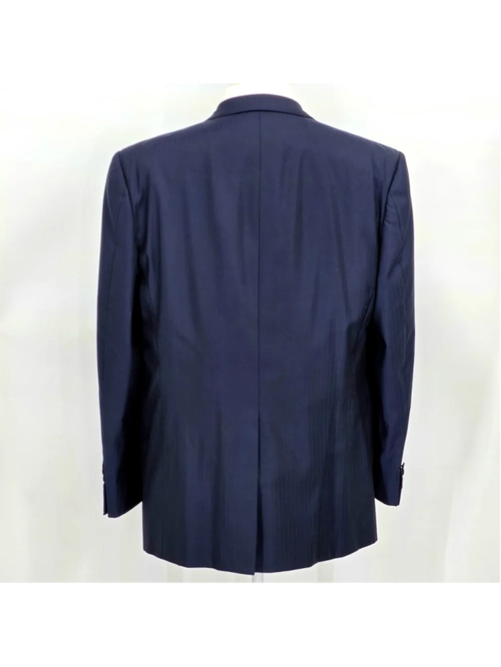 Loro Piana Super 130s Wool Suit Men 44R Navy 2 Piece Custom Tailored USA - Picture 3 of 16